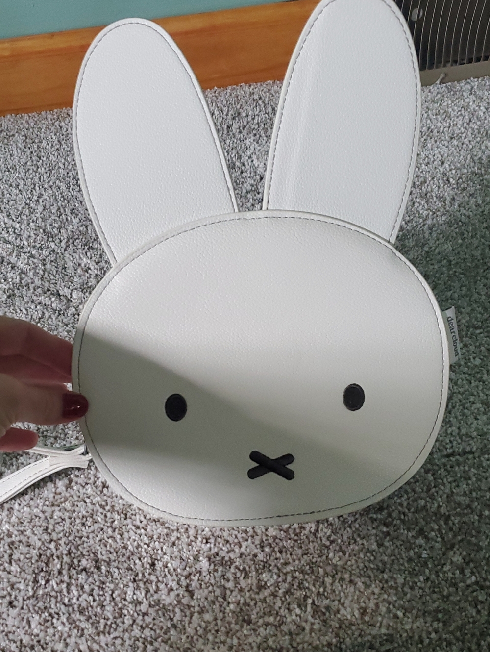 White Bunny Crossbody Bag for Kids - Playful Faux Leather Design